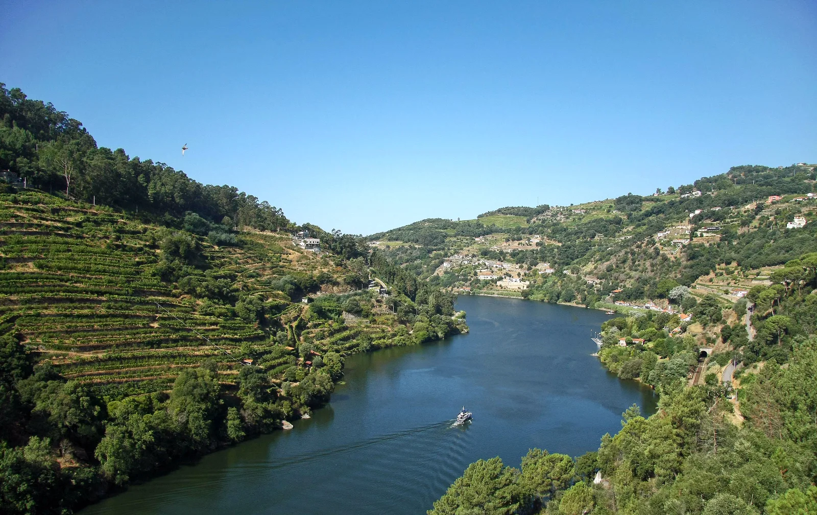 Mapa esquemático da zona de Baião e Douro Vinhateiro.